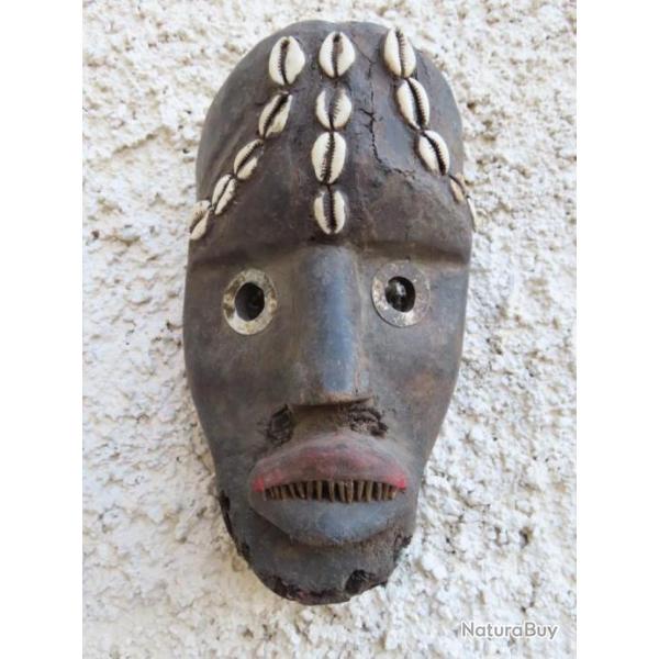 Magnifique ancien masque Africain de crmonie Africain