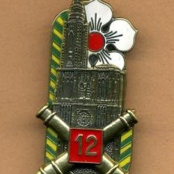 Insigne 12° RA - 12° Régiment d'Artillerie  (G3997)
