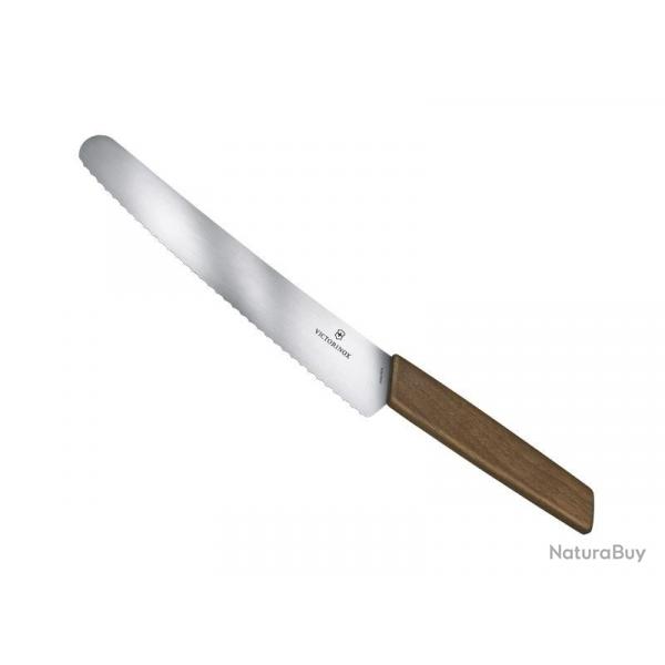 FRED300 COUTEAU A PAIN VICTORINOX SWISS MODERN 22CM NOYER NEUF