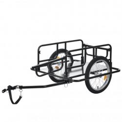 Remorque vélo de transport acier revêtu par poudre barre d'attelage et réflecteurs inclus 130 x 72
