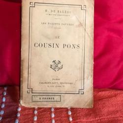 livre ancien de 1925 le cousin Pons