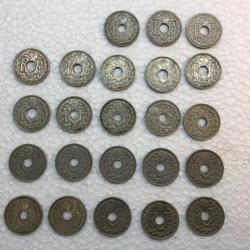 Lot de 23 pièces de 10 centimes lindauer de 1917 à 1939