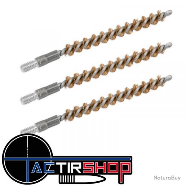 Lot de 3 brosses bronze Bore Tech calibre 270/7MM filetage 8/32