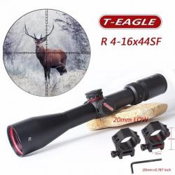 Lunette T-eagle R 4-16x44 SF gros calibre -  Montage bas 20mm offert!