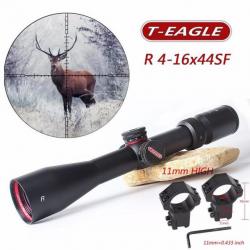 Lunette T-eagle R 4-16x44 SF gros calibre -  Montage haut 11mm offert!