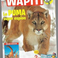 wapiti 358 janvier2017, 7-12 ans ,le puma, préhistoire, arbres en hiver, gorilles,