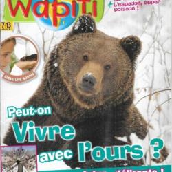 wapiti 286 janvier 2011, 7-12 ans , vivre avec l'ours, lascaux, espadon, météorites, élève une souri