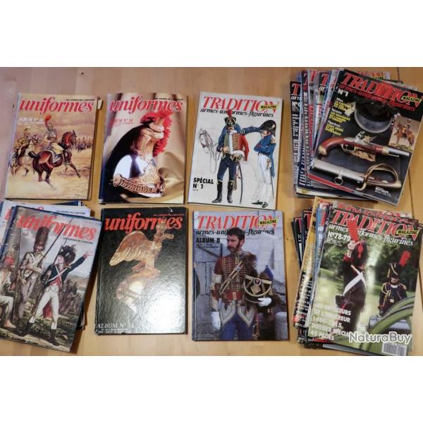 Gros lot de revues "Tradition Magazine" et "Uniformes"