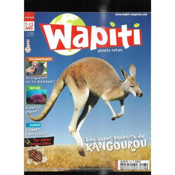 wapiti 303 juin 2012, 7-12 ans , kangourou, l'oursin, barrages, ornithologues