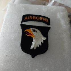 Patch armée us 101st AIRBORNE DIVISION + tab airborne ORIGINAL