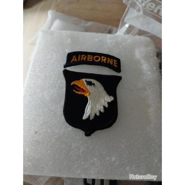 Patch arme us 101st AIRBORNE DIVISION + tab airborne ORIGINAL