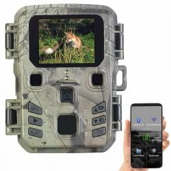 Caméra de Chasse WIFI Nature 2K Connectée avec Capteur PIR et Vision Nocturne Haute Qualité
