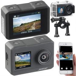 Caméra Embarquée Sportive Chasse Pech 4K Etanche Avec 2 Ecrans WIFI Capteur SONY et Fonction Webcam