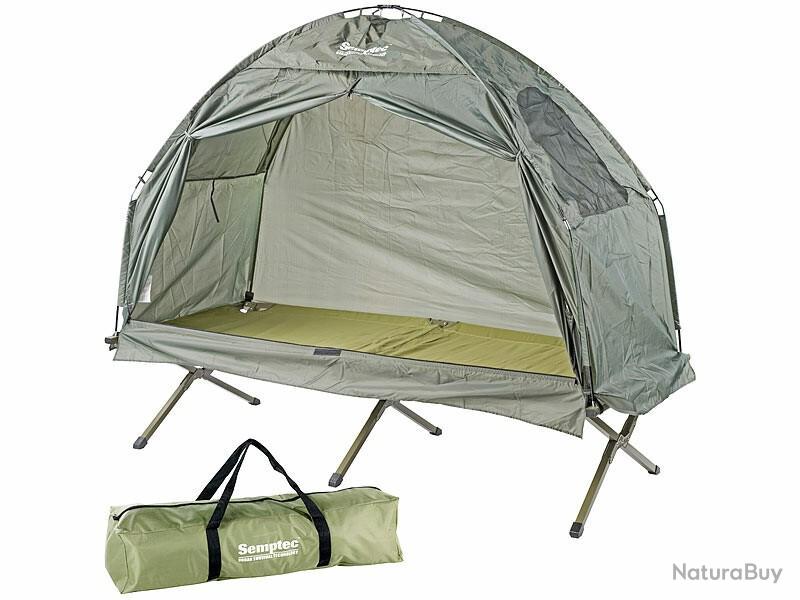 Tente Lit de Camp Camping au Sec Confortable Moustiquaire Isolation 2en1  pour 1 Personne - Tentes (8915504)