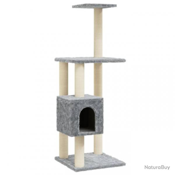 Arbre  chat avec griffoirs en sisal Gris clair 104 cm 171470