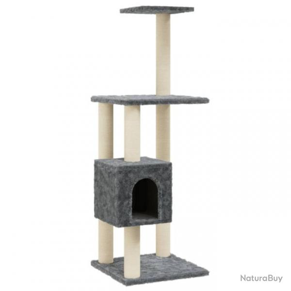 Arbre  chat avec griffoirs en sisal Gris fonc 104 cm 171471