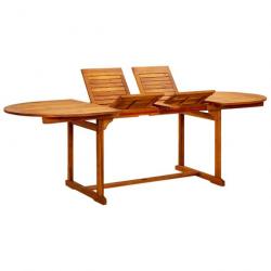 Table à dîner de jardin (160-240)x100x75cm Bois d acacia massif 316565