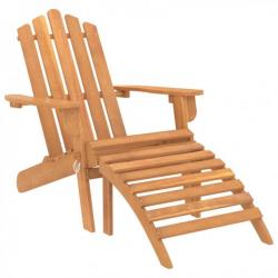 Chaise de jardin Adirondack et repose-pied Bois d acacia massif 316831