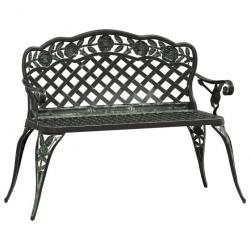 Banc de jardin 108 cm Aluminium coulé Vert 317741