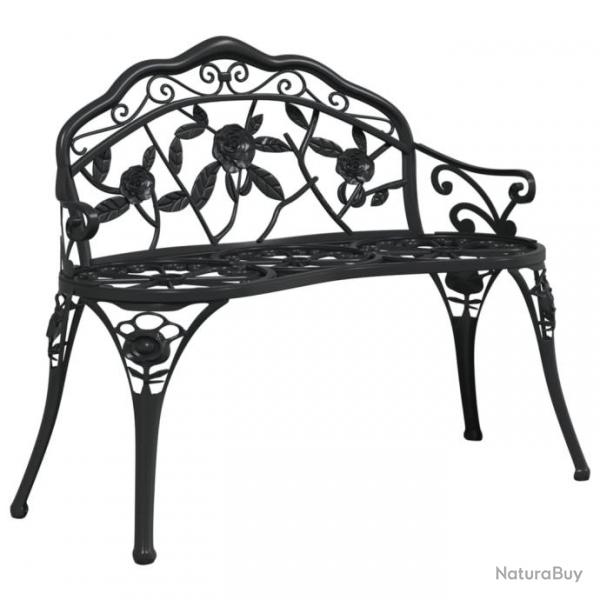 Banc de jardin 100 cm Aluminium coul Noir 317740