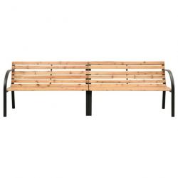 Banc double de jardin 241 cm Bois de pin chinois 317123