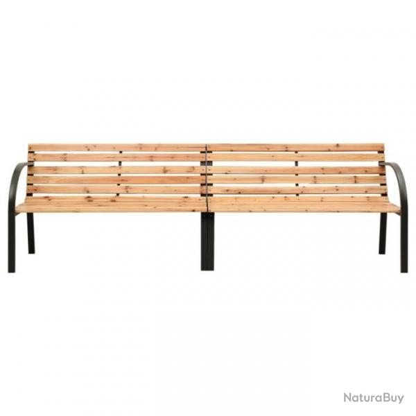 Banc double de jardin 241 cm Bois de pin chinois 317123