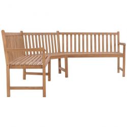 Banc d angle de jardin 185x185x90 cm Bois de teck solide 316625