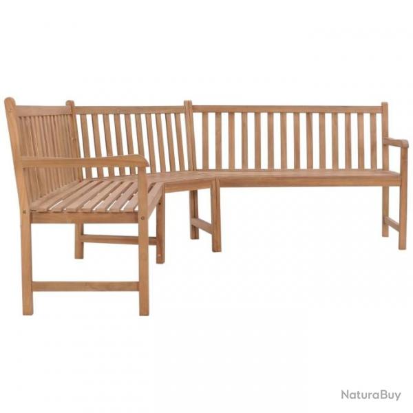 Banc d angle de jardin 185x185x90 cm Bois de teck solide 316625