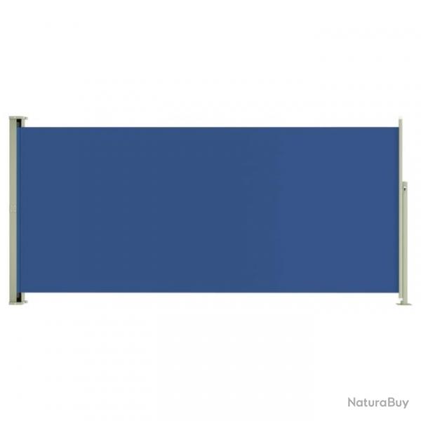 Auvent latral rtractable de patio 140x300 cm Bleu 317876