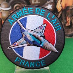 Patch brodé Armée de l'Air Française - Diamètre : 90 mm à coudre ou à coller