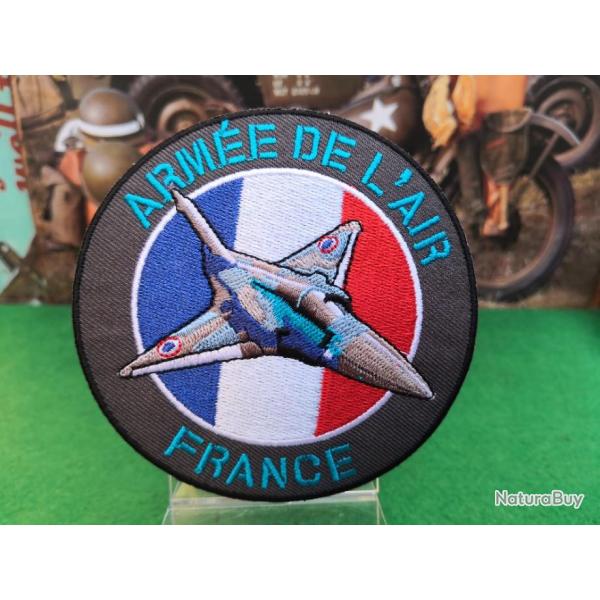 Patch brod Arme de l'Air Franaise - Diamtre : 90 mm  coudre ou  coller