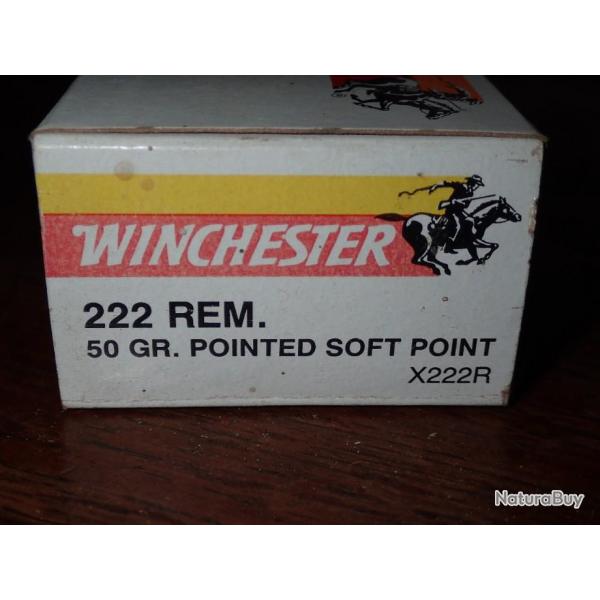 Boite vide de munitions - Winchester 222 SP 50grains