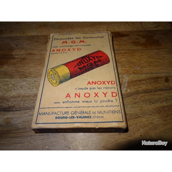 Boite de cartouches de collection MGM ANOXYD Cal.20/70 plomb de 7