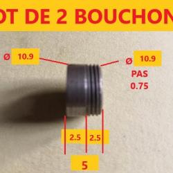 LOT DE 2 BOUCHONS DE FUSIL à PLATINES      BOUPLAT-C