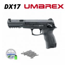Pack Pistolet à plombs Umarex DX17 4,5 mm + plombs tornado + sachet de billes Bbs !