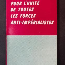 Livre Pour l'unité de toutes les forces anti-impérialistes