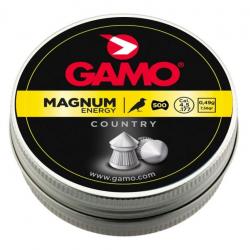 Plombs Gamo magnum enrgy« Tête POINTUE » Cal 4.5 mm  Boite de 500   pour carabine ou pistolet