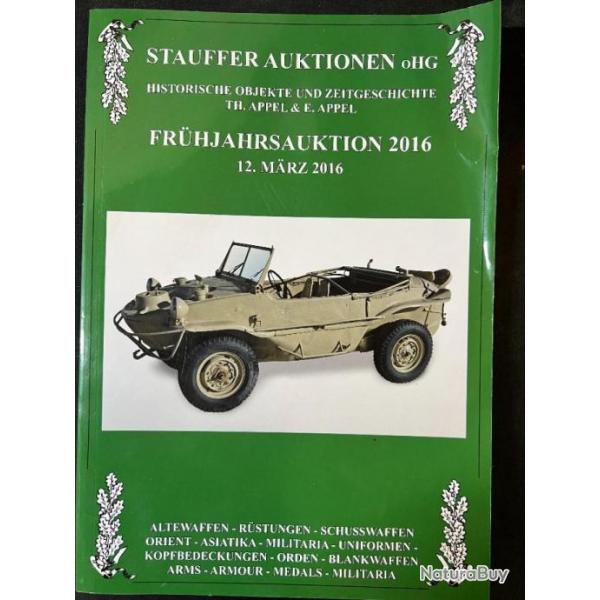 Livre Stauffer Auktionen (enchres de Stauffer) Objet historique