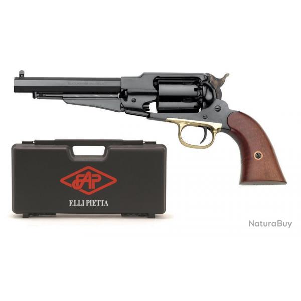 Revolver Poudre Noir Pietta 1858 Remington Acier Calibre 44 + Mallette Pietta