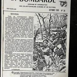 Journal La Bombarde No34 Défense et information des collectionneurs d'armes et de militaria