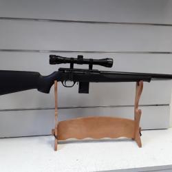 8028 CARABINE À CULASSE LINÉAIRE ISSC NINJA SILENCE CAL22LR SYNTHÉTIQUE + LUNETTE 4X32 NEUF