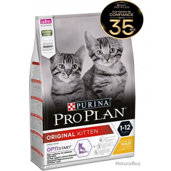 PROPLAN CAT KITTEN ORIGINAL POULET 3KGS