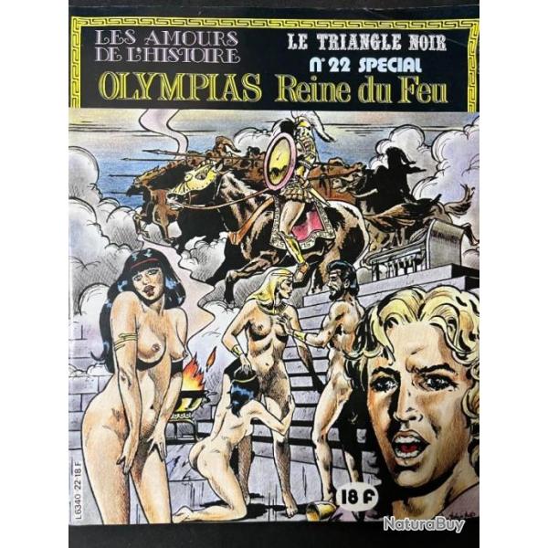 Bande dessine : Olympias Reine du feu. Collection Le Triangle noir No 22