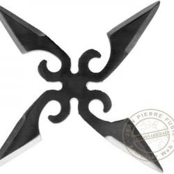 Etoile de ninja 4 branches - Noire