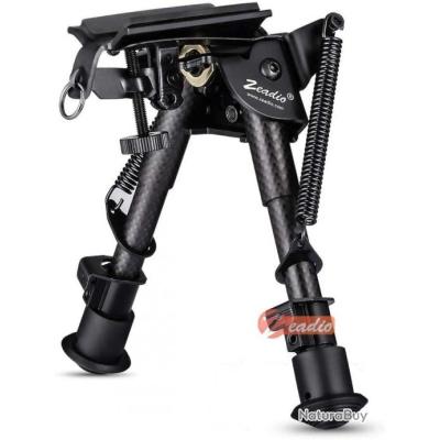 Dilwe Bipied pour fusil Support de support pivotant bipied à ressort