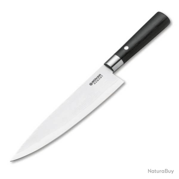 130421DAM-Couteau de chef Gyuto Bker Damas Black