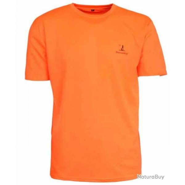 Tee shirt orange fluo PERCUSSION