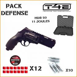 Pack Walther T4E HDR 50, 11 Joules+ 12 billes DEVASTATOR + 10 CARTOUCHES+ mallette 