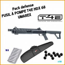 Pack DEFENSE Fusil à pompe T4E HDX 68 d'Umarex + fourreau 