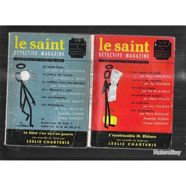 le saint dtective magazine 1957  1963 soit 6 livres